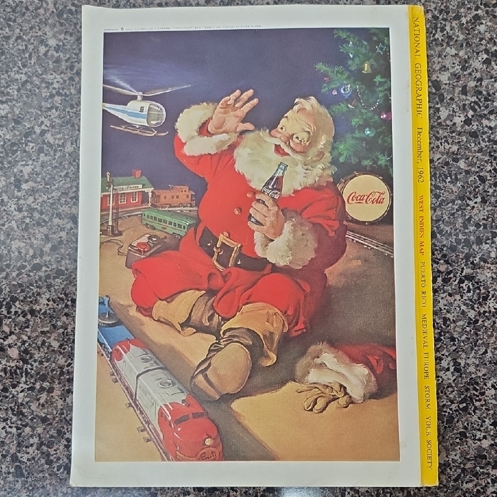 Coca-Cola Santa Claus with Train and Helicopter